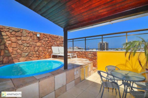 Cobertura duplex 2 quartos com terraço e piscina